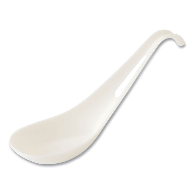 TPLA Compostable Cutlery, Asian Soup Spoon, White, 500/Carton 1