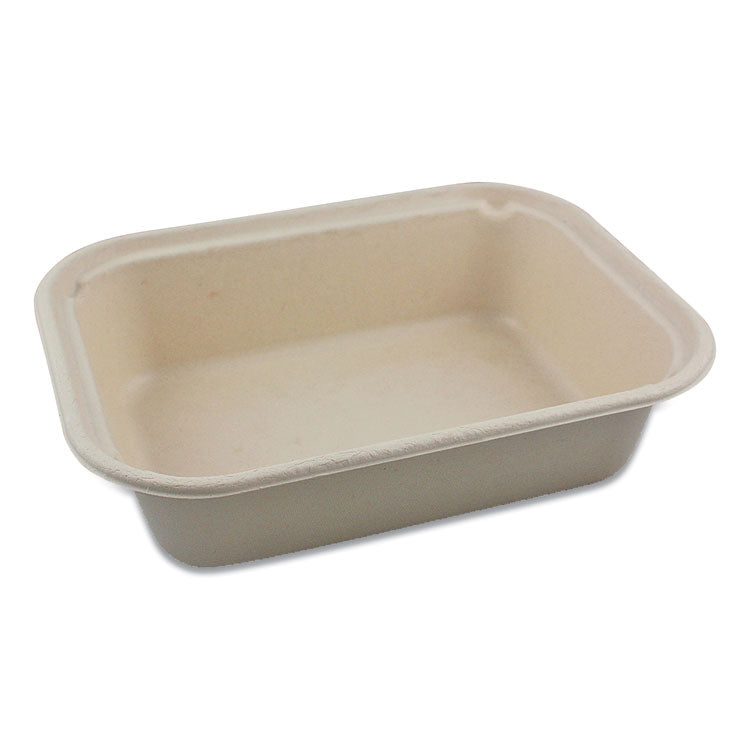 Fiber Containers, 60 oz, 7.5 x 9.8 x 2.7, Natural, Paper, 400/Carton 1