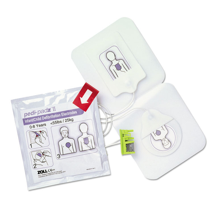 Pedi-Padz Ii Defibrillator Pads, Children Up To 8 Years Old, 2-Year Shelf Life 1