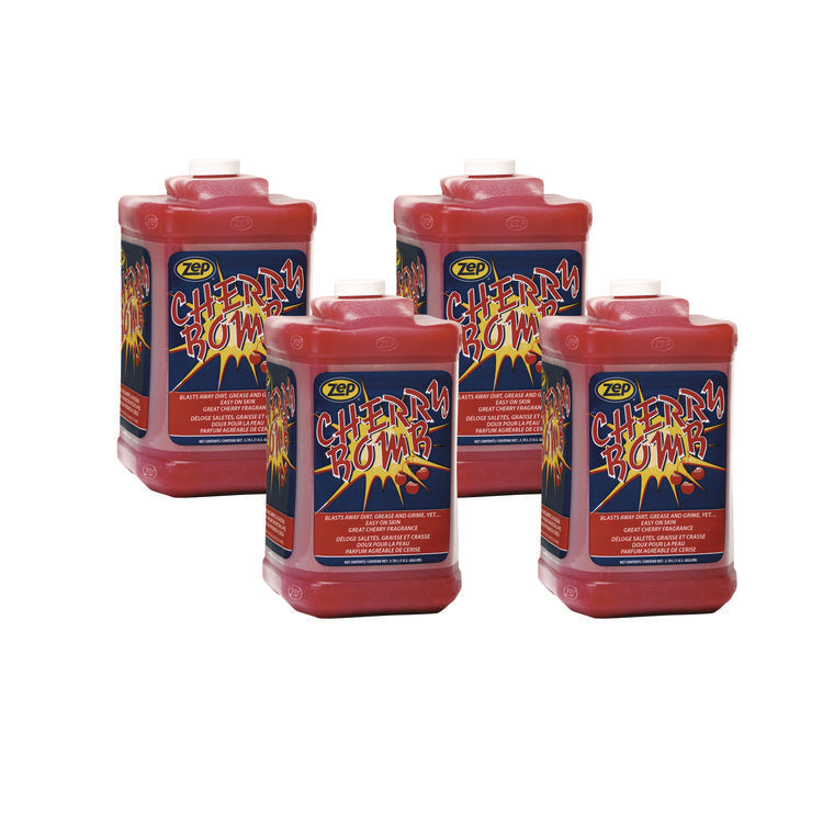 Cherry Bomb Hand Cleaner, Cherry Scent, 1 Gal Bottle, 4/carton 1