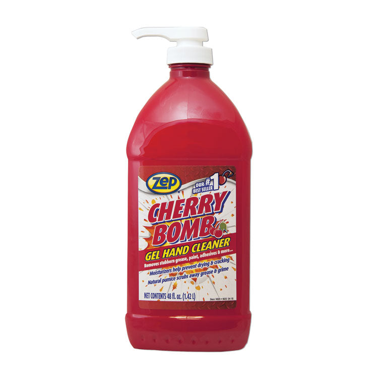 Cherry Bomb Gel Hand Cleaner, Cherry Scent, 48 Oz Pump Bottle, 4/carton 1