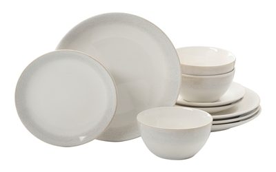 MS 12pc Dinnerware Taupe