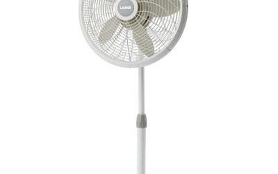 Pedestal Fan Wht 18″ Brown Box