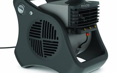 Outdoor Misting Fan Brown Box