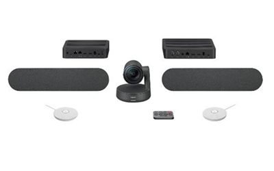 Rally Plus system w/white mics