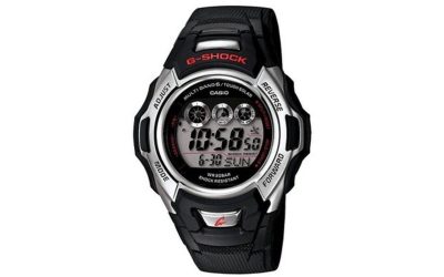 Men’s Casio G-Shock Black Silicone Digital 46 mm Watch GWM500A-1A