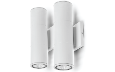 Home Zone Security Accent Sconce Lights: Up/Down Light 2-Pack – White