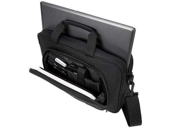 Targus Intellect TBT248US Carrying Case Sleeve with Strap for 12.1" Notebook, Netbook - Black - Nylon Exterior Material - Shoulder Strap - 10" Height x 13.3" Width x 3" Depth - 1.59 gal Capacity - Image 4