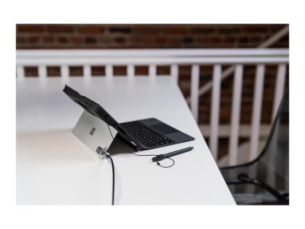 Kensington Keyed Cable Lock for Surface Pro and Surface Go - Black, Silver - Carbon Steel, Plastic - 5.91 ft - For Notebook - Image 3
