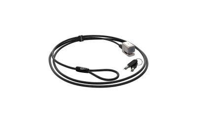 Kensington Keyed Cable Lock for Surface Pro and Surface Go – Black, Silver – Carbon Steel, Plastic – 5.91 ft – For Notebook