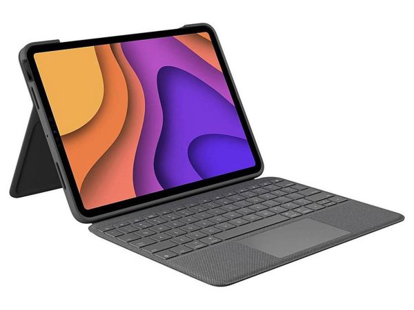 Logitech Folio Touch Keyboard and Trackpad Cover for iPad Air 4th & 5th Gen (Oxford Grey)