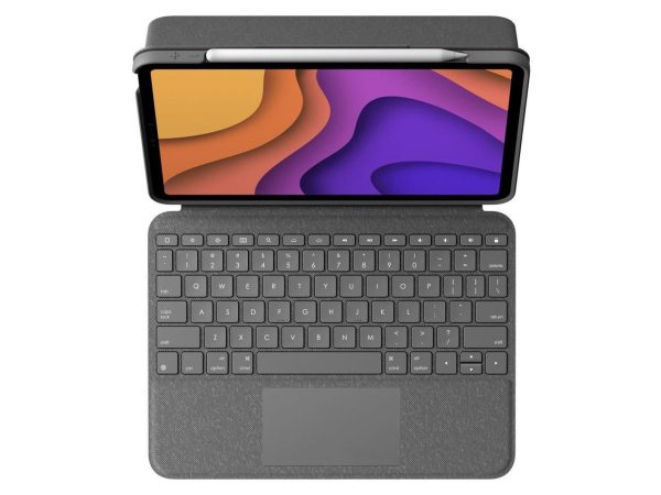 Logitech Folio Touch Keyboard and Trackpad Cover for iPad Air 4th & 5th Gen (Oxford Grey) - Image 2