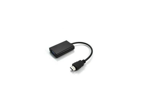 5PK HDMI 1.3 Male to VGA Female Black Active Adapters For Resolution Up to 1920x1200 (WUXGA) - 100%