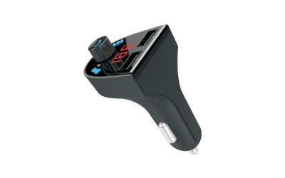 Aluratek ABF01F Wireless Bluetooth Car Hands-free Kit – USB – FM Transmitter – Built-in Microphone, FM Transmitter