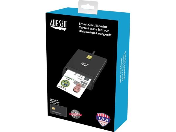 ADESSO SCR-100 ADESSO TAA CAC USB SMART CARD READER, WORKS FOR WINDOWS AND MAC - Image 3