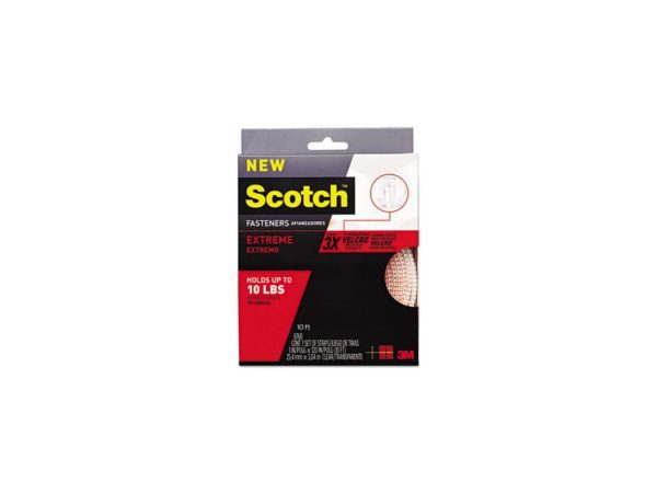 3M Scotch RF6760 Extreme Fasteners, Clear, 1" x 10 ft - Image 2