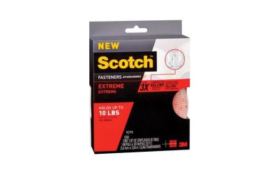 3M Scotch RF6760 Extreme Fasteners, Clear, 1″ x 10 ft