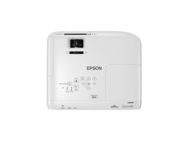 Epson PowerLite W49 WXGA 3LCD Classroom Projector 3800 lumens, V11H983020 - Image 2