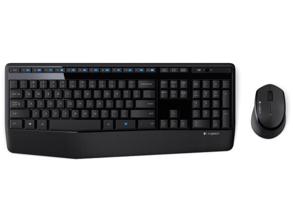 Logitech MK345 Wireless Combo Full-Sized Keyboard with Palm Rest and Comfortable Right-Handed Mouse, 2.4 GHz Wireless USB Receiver, Compatible with PC, Laptop - Image 3