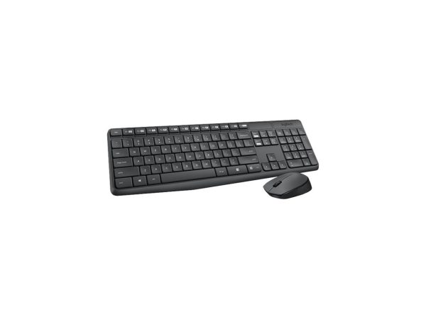 Logitech MK235 Wireless Keyboard and Mouse Combo for Windows, 2.4 GHz Wireless Unifying USB Receiver, 15 FN Keys, Long Battery Life, Compatible with PC, Laptop