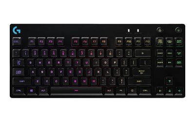 Logitech G PRO Mechanical Gaming Keyboard, Ultra Portable Tenkeyless Design, Detachable Micro USB Cable, 16.8 Million Color LIGHTSYNC RGB Backlit Keys