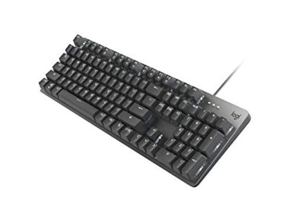 Logitech K845 Mechanical Illuminated Keyboard, Mechanical Switches, Strong Adjustable Tilt Legs, Full Size, Aluminum Top Case, 104 Keys, USB Corded, Windows (TTC Brown Switches) - Image 3