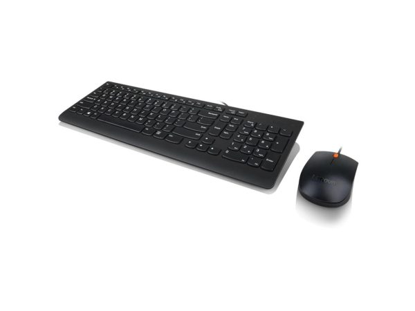 Lenovo Essential Wired Keyboard (Black) - US English - Image 3