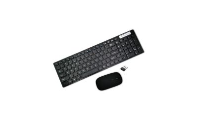 SuperSonic SC-530KBM 2.4GHz  Slim Wireless Keyboard with Wireless Mouse Black