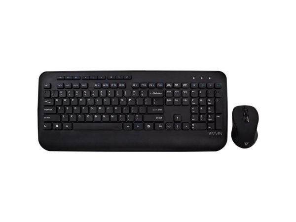 V7 CKW300US Full Size/Palm Rest English QWERTY Black - Image 3