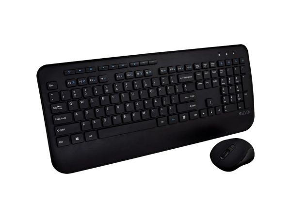 V7 CKW300US Full Size/Palm Rest English QWERTY Black - Image 5