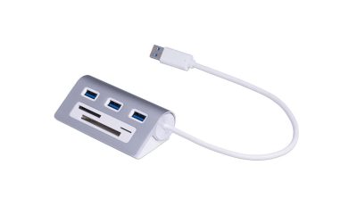 Sabrent 3 Port Usb 3.0 Hub With Cf/Sd/Tf Card Reader