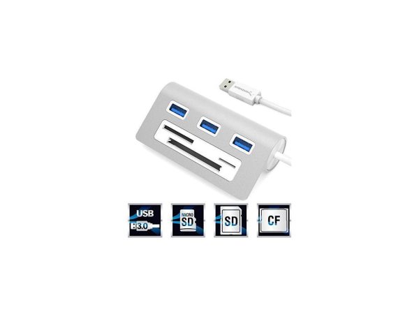 Sabrent 3 Port Usb 3.0 Hub With Cf/Sd/Tf Card Reader - Image 5