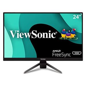 ViewSonic VX2467-MHD 24 Inch Full HD 1080p 75Hz 1ms FreeSync Monitor with HDMI, DP, VGA