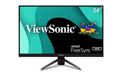 ViewSonic VX2467-MHD 24 Inch Full HD 1080p 75Hz 1ms FreeSync Monitor with HDMI, DP, VGA