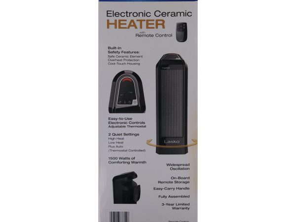 Lasko CT16550 Electronic Ceramic Heater with Remote Control - Image 4