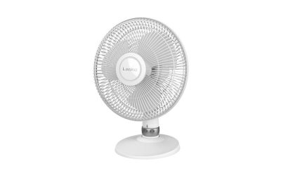 Lasko 12″ Oscillating Table Fan, White D12225