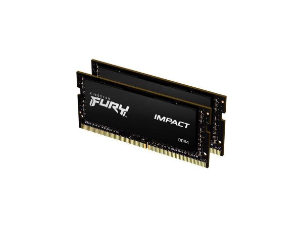 Kingston FURY Impact 32GB (2 x 16GB) 260-pin SO-DIMM DDR4 3200 MHz CL20 Black Memory (KF432S20IBK2/32) - Image 3