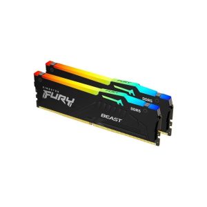 Kingston FURY Beast RGB 64GB (2 x 32GB) 288-Pin PC RAM DDR5 5200 (PC5 41600) Memory (Notebook Memory) Model KF552C40BBAK2-64