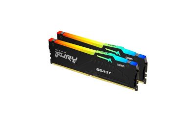 Kingston FURY Beast RGB 64GB (2 x 32GB) 288-Pin PC RAM DDR5 5200 (PC5 41600) Memory (Notebook Memory) Model KF552C40BBAK2-64