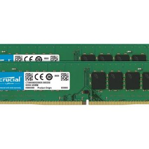 Crucial 16GB (2x 8GB) DDR4 2400 MHz PC RAM 288-pin DIMM Memory Kit CT2K8G4DFS824A