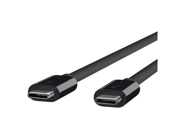 Belkin Components F2CD084BT0.5MBK 0.5M 40Gbits Black Thunderbolt Cable - Image 2