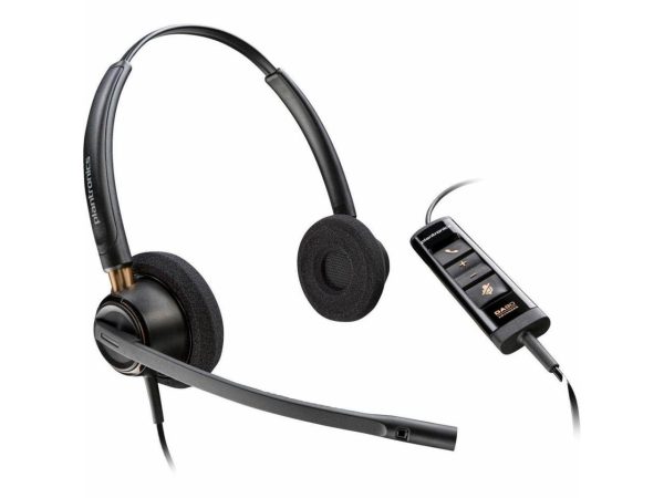 Poly EncorePro EP525-M Headset - Stereo - USB Type A - Wired - On-ear - Binaural - Ear-cup - Noise Cancelling Microphone - Image 2