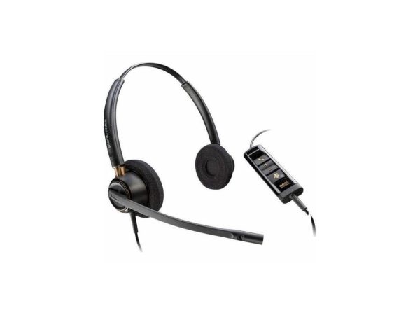 Poly EncorePro EP525-M Headset - Stereo - USB Type A - Wired - On-ear - Binaural - Ear-cup - Noise Cancelling Microphone