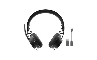 Logitech Zone 900 Headset – Stereo – USB Type A – Wireless – Bluetooth – 98.4 ft – 30 Hz – 13 kHz – Over-the-head – Binaural – Ear-cup – MEMS Technology, Omni-directional, Noise Cancelling Microphone
