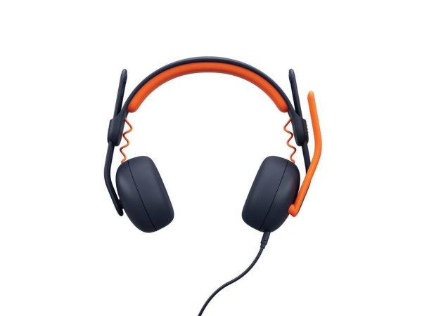 Logitech Zone Learn Headset - Stereo - USB Type C - Wired - On-ear - Binaural - Circumaural - 4.30 ft Cable - Omni-directional Microphone - Noise Canceling - Classic Blue - Image 2