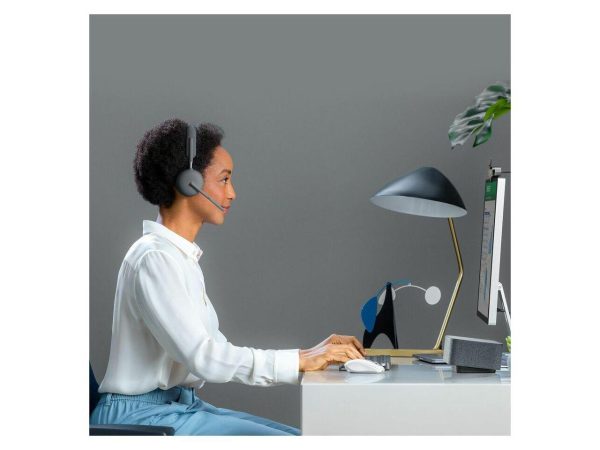 Logitech Zone Wireless 2 Headset - Wireless - Bluetooth - 164 ft - 20 Hz - 20 kHz - Over-the-head - Omni-directional, MEMS Technology Microphone - Graphite - Image 3