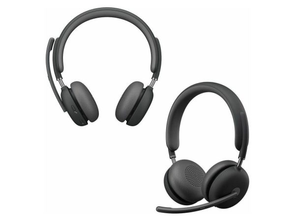 Logitech Zone Wireless 2 Headset - Wireless - Bluetooth - 164 ft - 20 Hz - 20 kHz - Over-the-head - Omni-directional, MEMS Technology Microphone - Graphite - Image 4