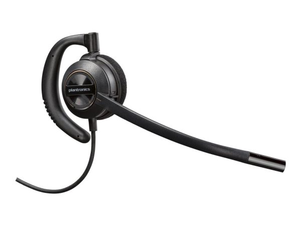 Poly EncorePro 520V Voice Tube Microphone with Quick Disconnect Binaural Headset TAA - Stereo - Mini-phone (3.5mm) - Wired - 20 Hz - 10 kHz - Over-the-head, On-ear - Binaural - Supra-aural - 2.58 ft C - Image 2
