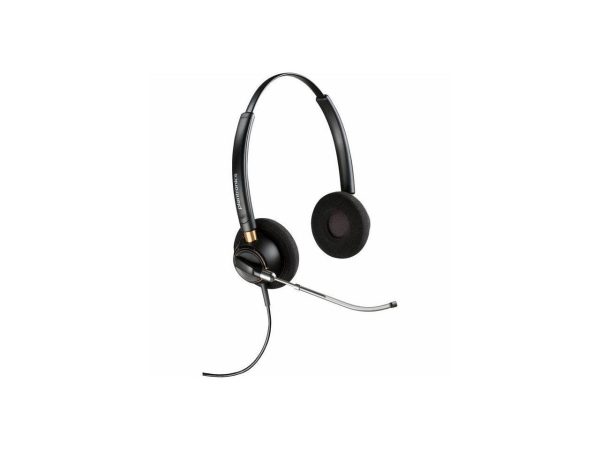 Poly EncorePro 520V Voice Tube Microphone with Quick Disconnect Binaural Headset TAA - Stereo - Mini-phone (3.5mm) - Wired - 20 Hz - 10 kHz - Over-the-head, On-ear - Binaural - Supra-aural - 2.58 ft C