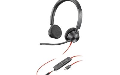 Poly Blackwire 3325 USB-C Headset TAA – Stereo – Mini-phone (3.5mm), USB Type C – Wired – 32 Ohm – 20 Hz – 20 kHz – On-ear – Binaural – Ear-cup – 7 ft Cable – Omni-directional Microphone – Noise Cance